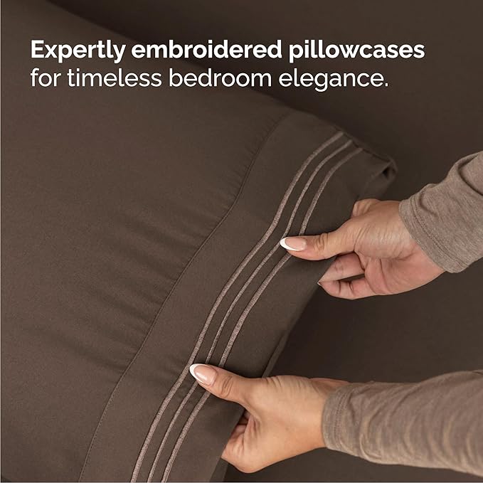 Queen Size 4 Piece Sheet Set - Image 6