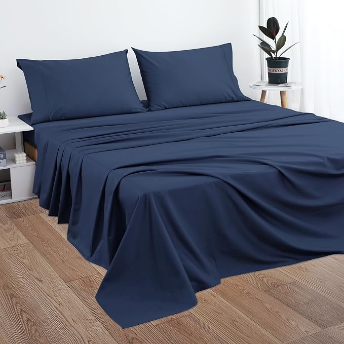 Cotton King Flat Sheet Only, 600 Thread Count 100% Egyptian Cotton Top Sheet - Image 7