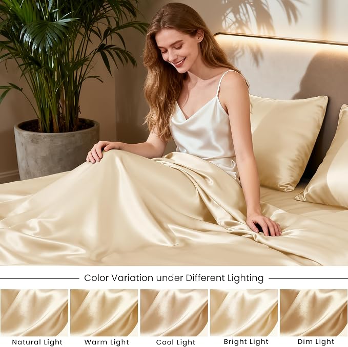 Love's cabin Satin Sheet Set, 3 Piece - Image 7