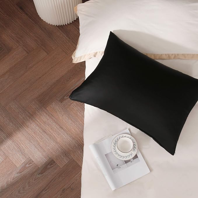 100% Silk Pillow Cases 2 Pack, Mulberry Silk Pillowcase - Image 5