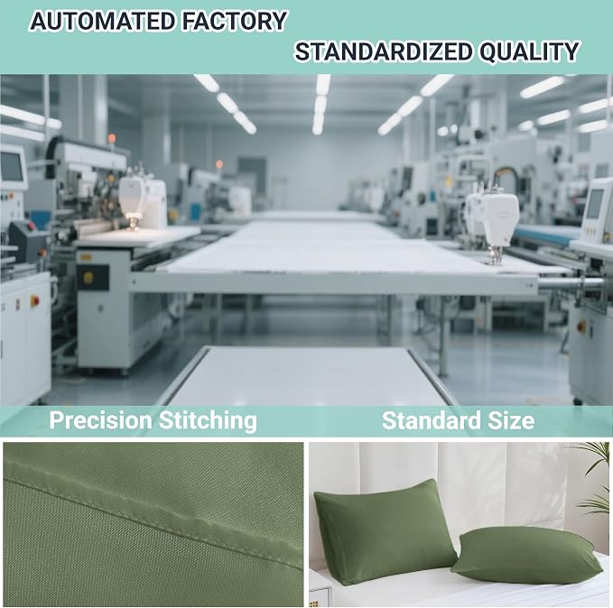 ZPECC Pillow Cases Standard Size Set of 4, 20x26 Envelope Closure Pillowcases - Image 4