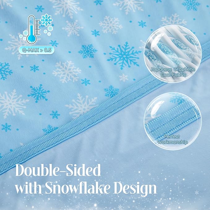 OIGAE Cooling Blanket for Hot Sleepers – Thin Summer Cooling Blanket Queen Size - Image 3