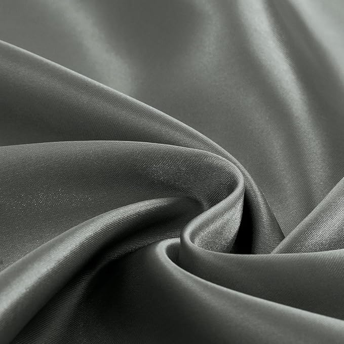 Homiest Luxury Dark Grey Satin Top Sheet - Image 3