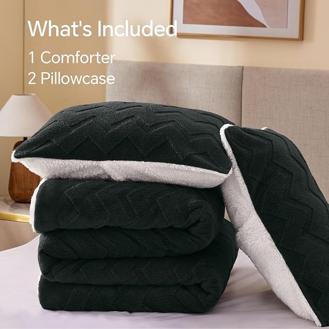 BEDELITE Fluffy King Size Comforter Set - Image 8