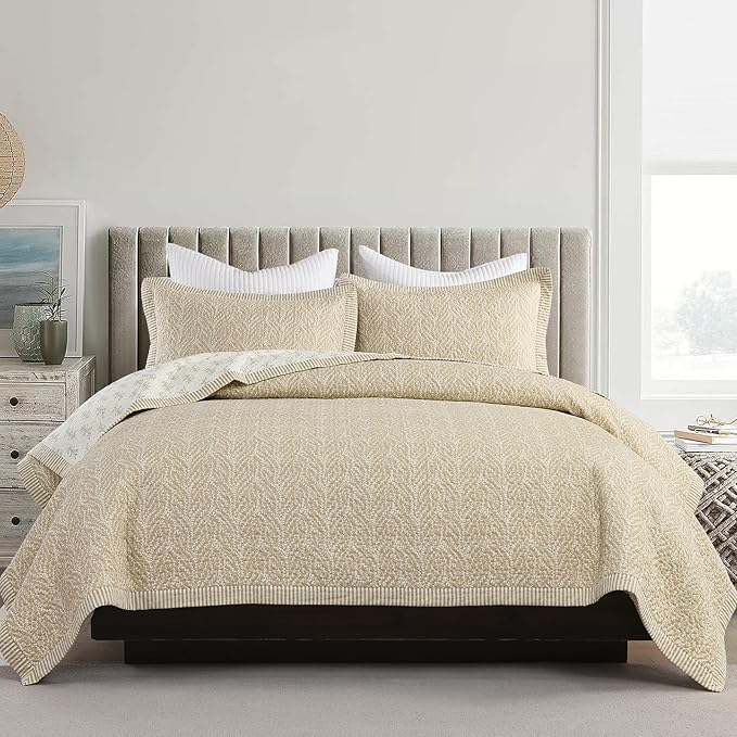 SahSahCasa Quilt Set Queen Size, 100% Cotton Quilt Bedding Set Bedspread - Image 4