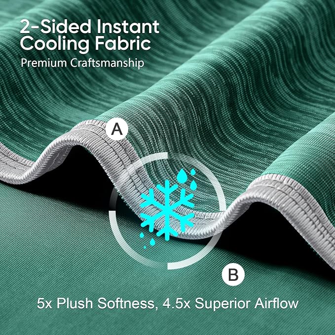 KMUSET Cooling Blanket King Size, Double Sided Summer Cooling Blankets - Image 3