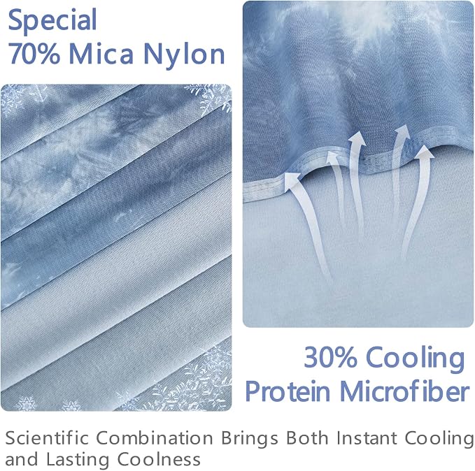 Topcee Cooling Blanket for Hot Sleepers, Absorbs Heat to Keep Body Cool for - Image 3