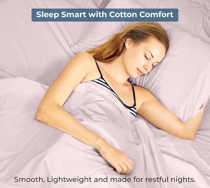 Royale Linens 100% Organic Cotton Twin XL Flat Sheet Only - Image 9