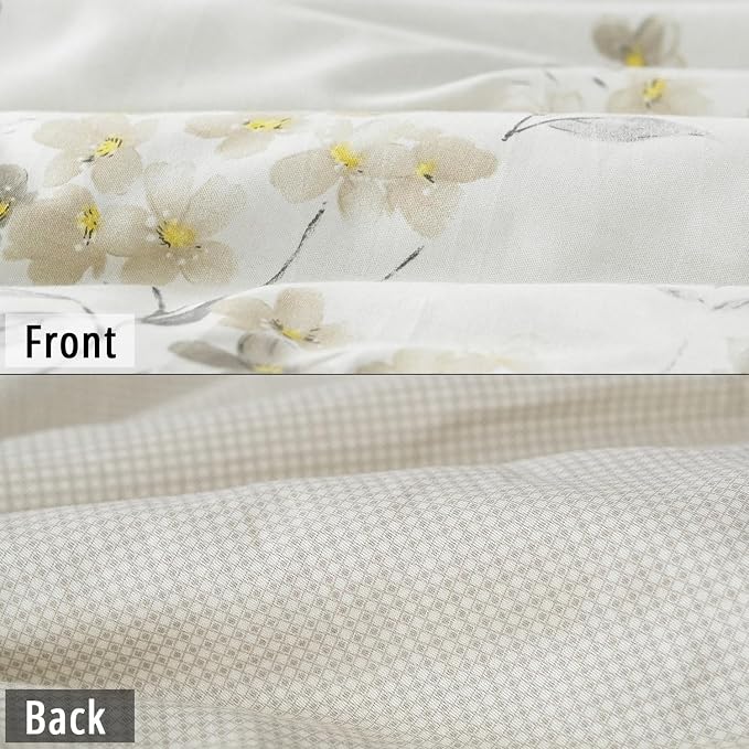 LEMIROE Floral Cotton Comforter King Size - Image 4