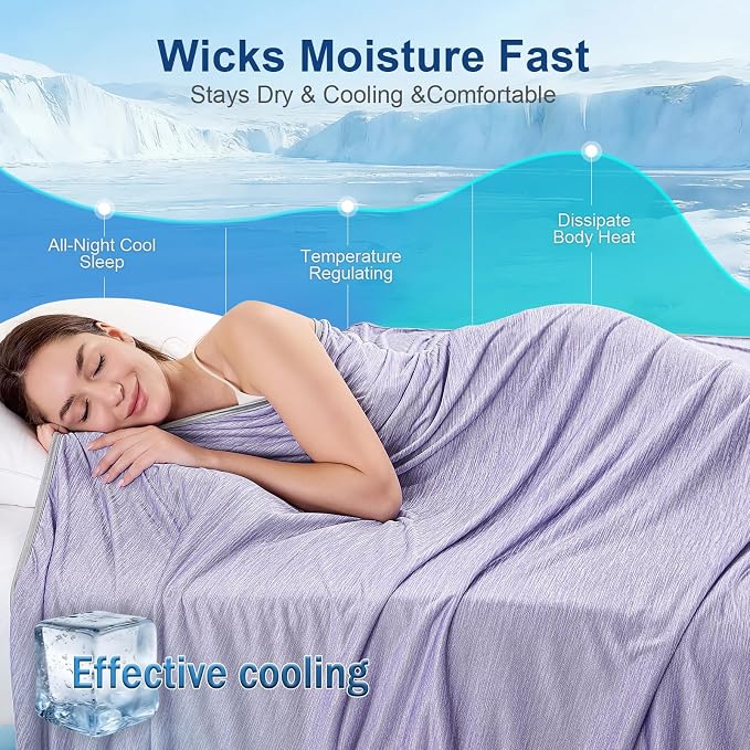 KMUSET Cooling Blanket Twin XL, Double Sided Summer Cooling Blankets - Image 4