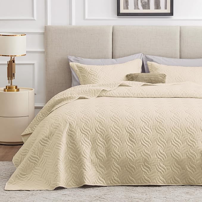 Love's cabin Quilts for Queen Bed Camel Bedspreads Bedding Set by Lovescabin