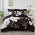Yogeneg 7 Piece Bed in a Bag King Size Comforter Set Botanical Floral Bedding by YOGENEG