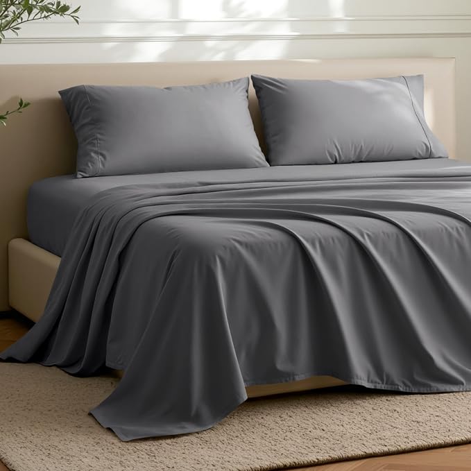 Bare Home Queen Flat Sheet - Image 2