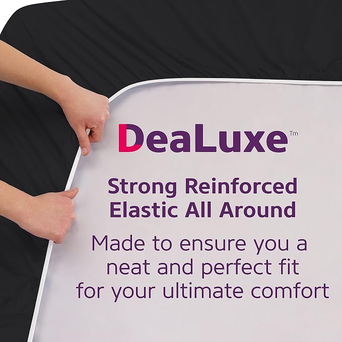 DeaLuxe California King Fitted Sheet Deep Pocket - Image 4
