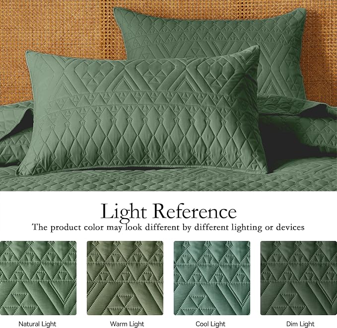 akkialla Full/Queen Size Quilt Bedding Set, Modern Style Geoetric Pattern - Image 4
