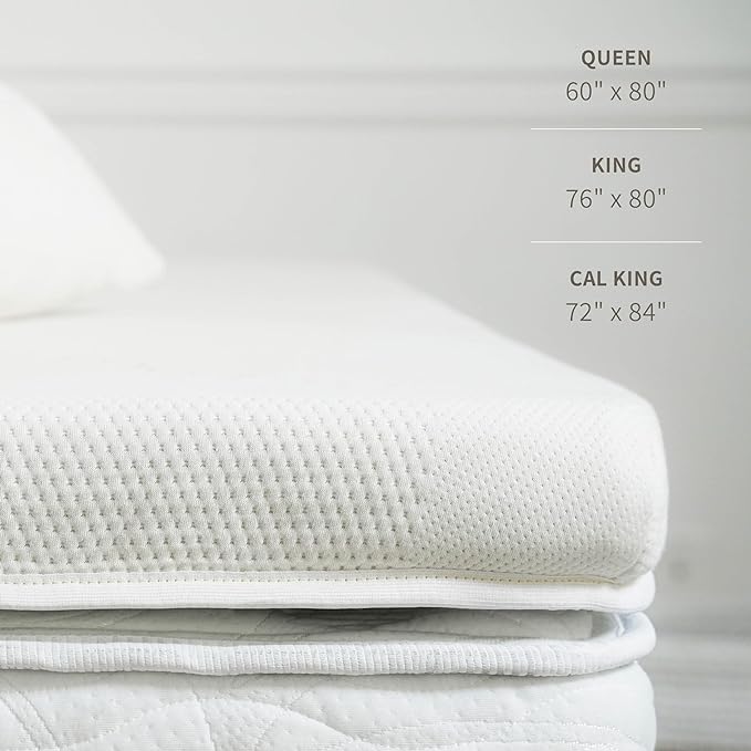 Saatva Graphite Memory Foam Mattress Topper - Image 5