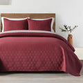 HORIMOTE HOME Burgundy Red Twin Size Quilt Set by HORIMOTEHOME