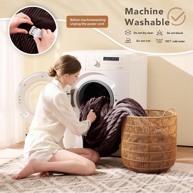 Homemate Electric Heated Blanket Twin Size - Image 7