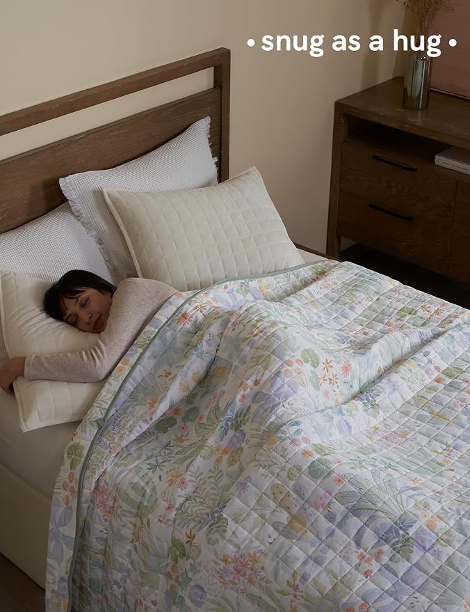 YnM 12lbs Weighted Blanket for Adults, Cotton Heavy Bed Throw Blanket - Image 3