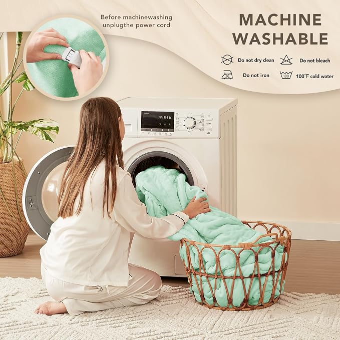 Homemate Electric Heated Blanket Queen Size - Image 7