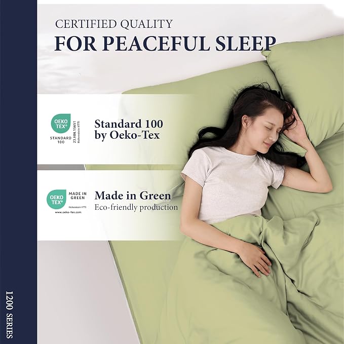 100% Egyptian Cotton Pillow Cases King Size Set of 2 - Image 5