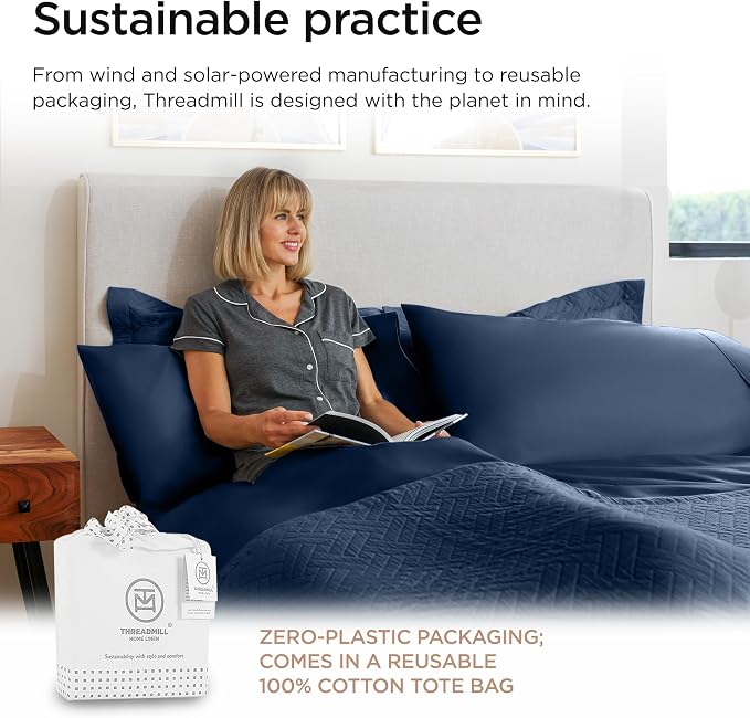 Threadmill Luxury 800 Thread Count California King 100% Cotton Sheets - Image 7