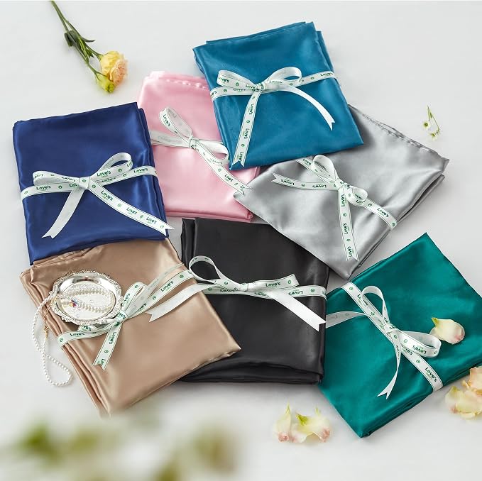 Love's cabin Satin Pillowcase Set of 2 Standard Size 20x26, Cooling Pillow - Image 5