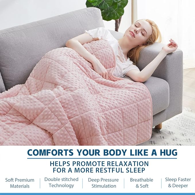 Huloo Sleep Weighted Blanket Twin 15lbs - Image 4
