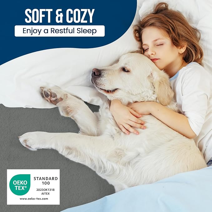 King Size Mattress Protector Waterproof, Premium 200 GSM Terry Mattress Cover - Image 5