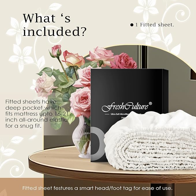 FreshCulture King Fitted Sheet Only – Premium Hotel-Quality Fitted Sheet - Image 5