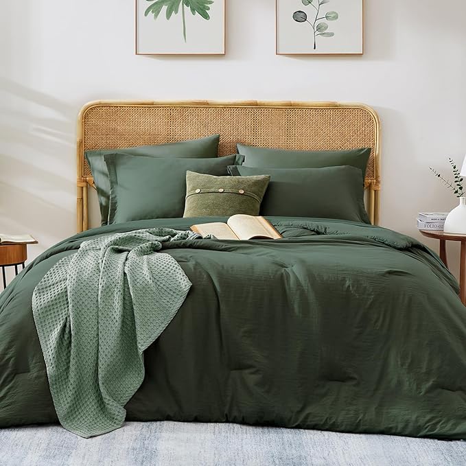 WRENSONGE King Comforter Set, 7 Pieces Deep Forest Soft Bed in a Bag King by WRENSONGE