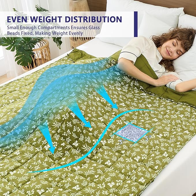 25 lbs weighted blanket Queen Size - Image 3