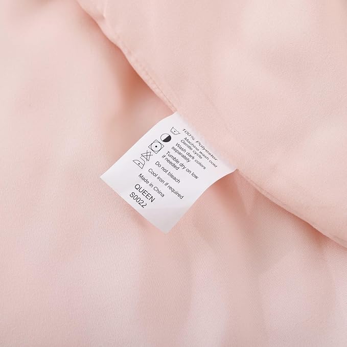 ROSGONIA Comforter Full Size for Girls Boys Teens Blush - Image 9