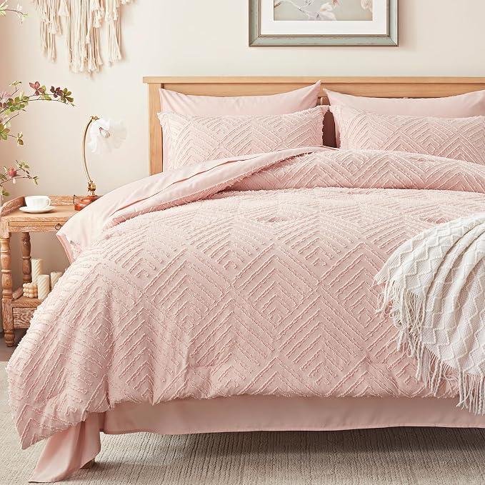 Zzlpp Full Comforter Set 7 Pieces, All Season Boho Bedding Sets - Image 2