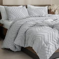 Andency Silver Grey California King Size Comforter, Cal King Boho Grey Soft by Andency