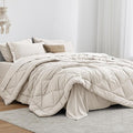 Love's cabin Twin XL Comforter Set Off White, 5 Pieces Twin XL Bed in a Bag by Lovescabin