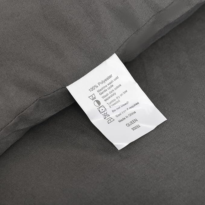 ROSGONIA Comforter Full Size for Girls Boys Teens Charcoal Grey - Image 8