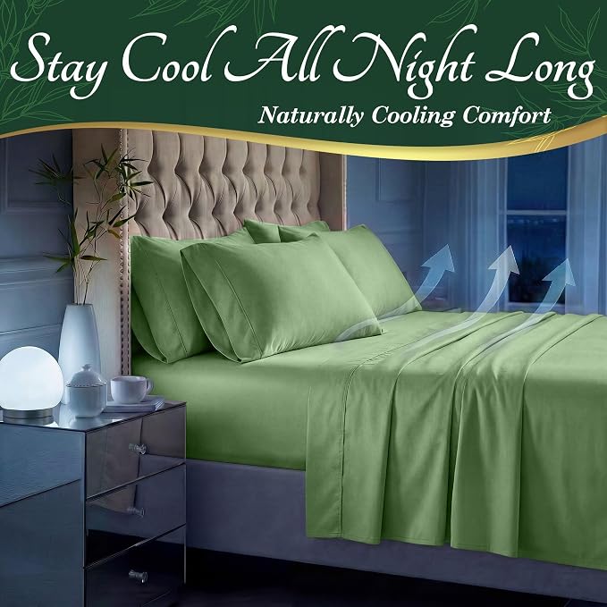DECOLURE 100% Viscose Derived from Bamboo Sheets Full Size - Image 3
