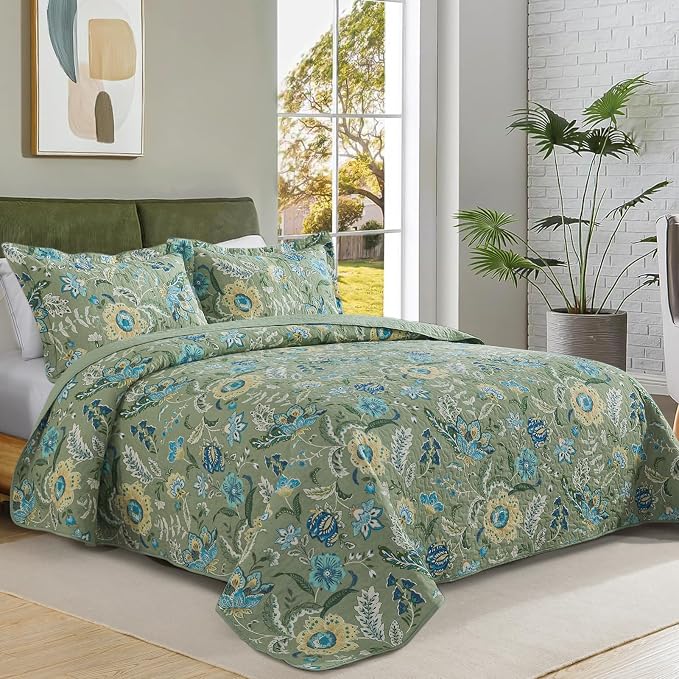 BEDIFANY Farmhouse King Quilt Bedding Set - Image 2