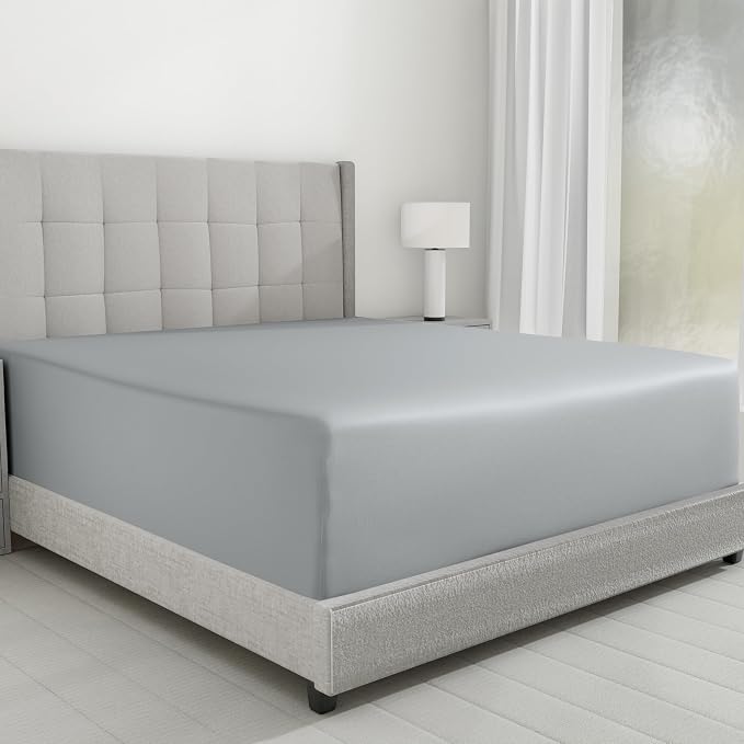 Luxuriously Soft Twin Fitted Sheet, 600 Thread Count, Sateen Sheets, 100% by CaliforniaDesignDen