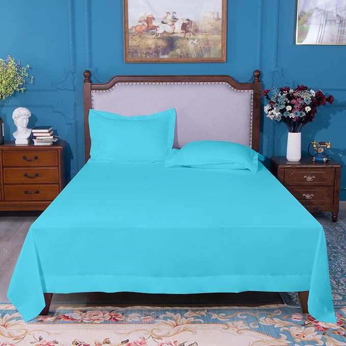 NTBAY Twin Extra-Long Flat Sheet Only - Image 4