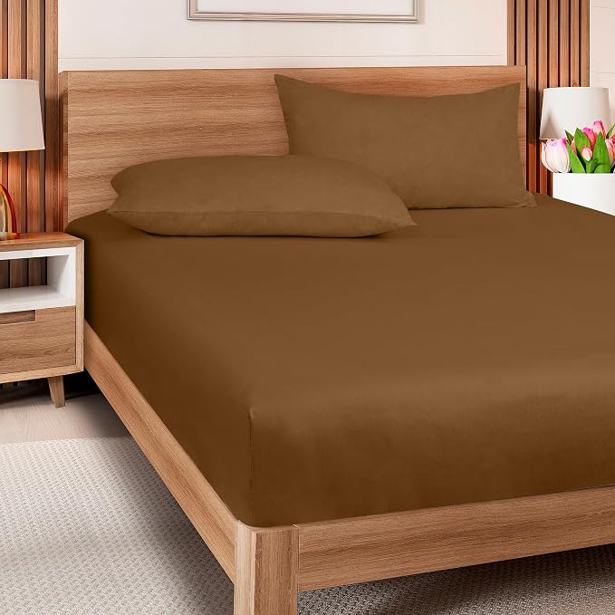 ROYALE LINENS 300 Thread Count 100% Long Staple Combed Cotton Fitted Sheet King - Image 8