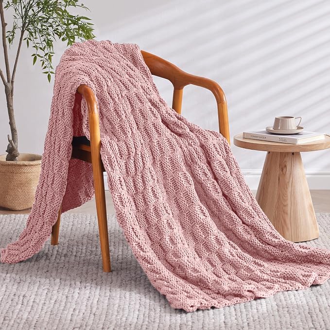 Knitted Weighted Blanket Adult, No Beads Heavy Blanket 60” x 80'' 20lbs - Image 2