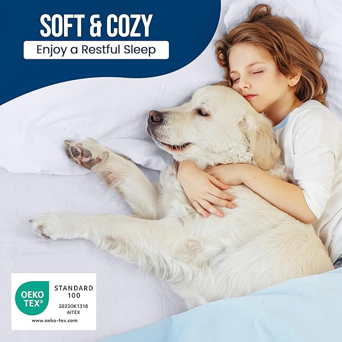 California King Size Mattress Protector Waterproof, Premium 200 GSM Terry - Image 5