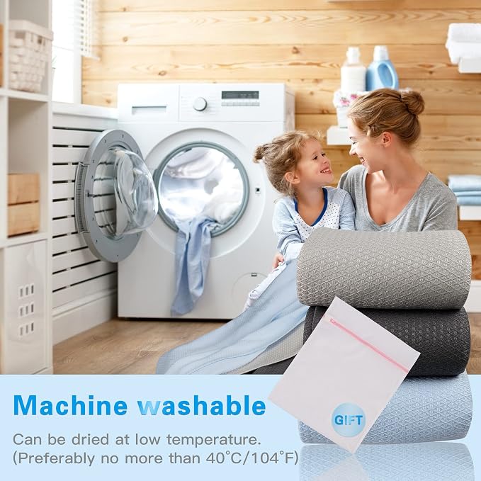 AmyHomie Cooling Blanket, 100% Rayon Derived from Bamboo, Cool Summer Blanket - Image 7