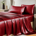 CozyLux Satin Sheets Queen Size Bed Set by CozyLux