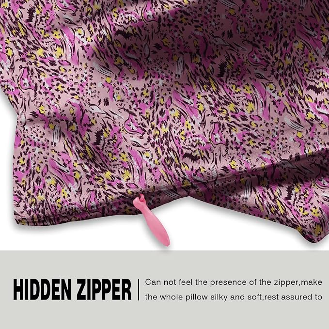 Mulberry Silk Pillowcase for Hair and Skin King Size Leopard Print Silk Pillow - Image 3