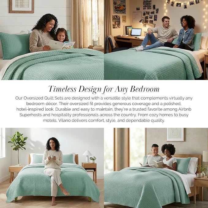 Southshore Fine Living, Inc. Oversized King Quilt Bedding Set, Soft Microfiber - Image 6