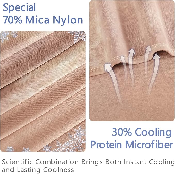 Topcee Cooling Blanket for Hot Sleepers, Absorbs Heat to Keep Body Cool for - Image 3