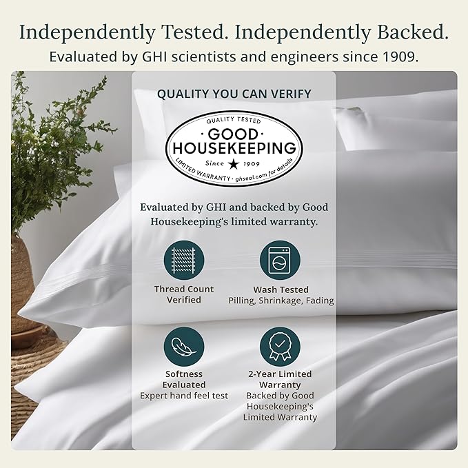 California Design Den 2 Pack King Flat Sheets Only - Image 2